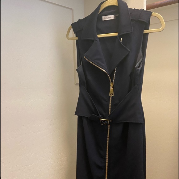 Calvin Klein Navy Blue Dress - Picture 2 of 4